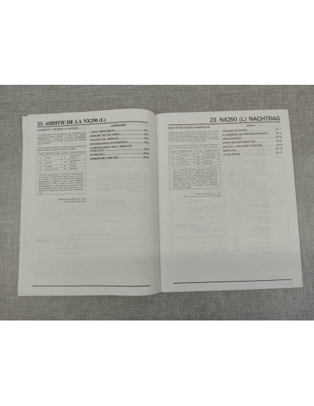 Manuel d'atelier NX250 L Edition 1989 HONDA 67KW300Y