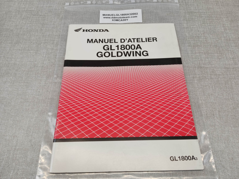 Manuel Atelier Honda GL1800 Goldwing 2002 - 63MCA00Y