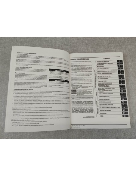 Manuel d'atelier CBR125 R4 Edition 2003 HONDA 63KPP00