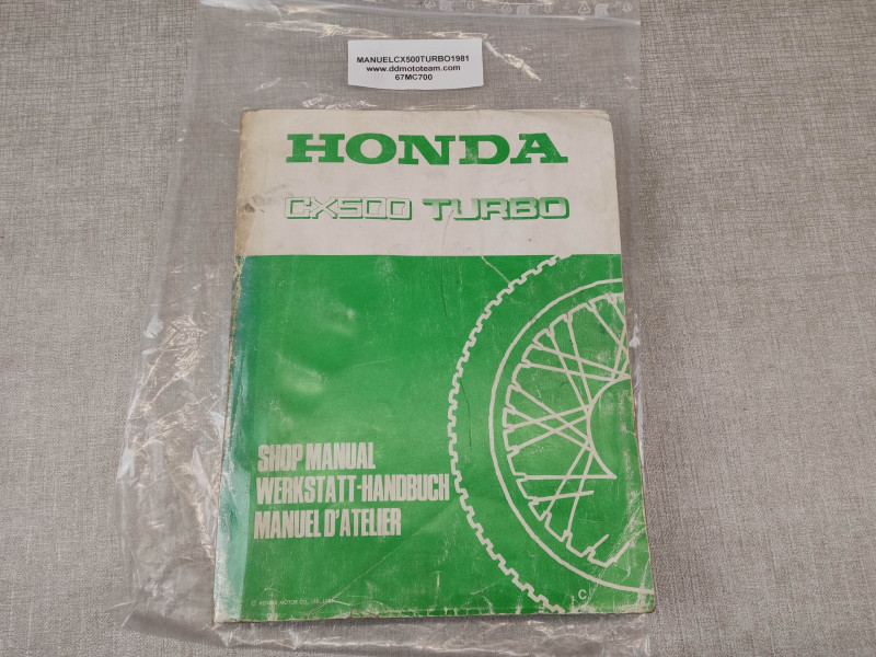 Manuel d'atelier CX500 TURBO Edition 1981 occasion HONDA 67MC700