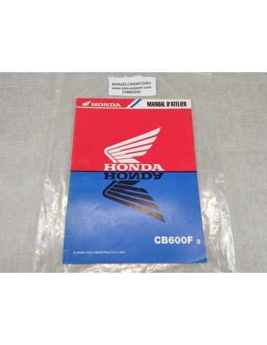 Manuel d'atelier CB600F 3 Edition 2003 HONDA 63MBZ00X