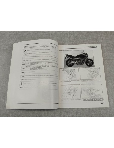 Manuel d'atelier CB600F 3 Edition 2003 HONDA 63MBZ00X
