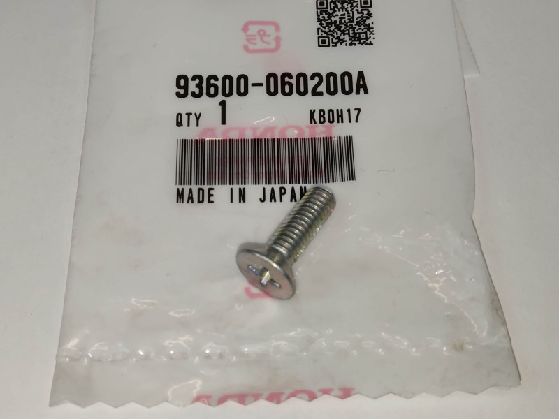 Vis fraisée cruciforme 6x20 mm Honda 93600-060200A