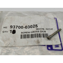 Vis Tête Fraisée Bombée 3x25 mm Honda 93700-030-025