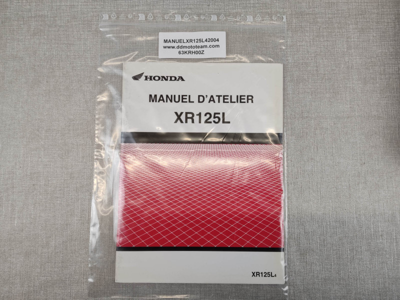 Manuel Additionnel Atelier Honda XR125 L 2004 - 63KRH00Z