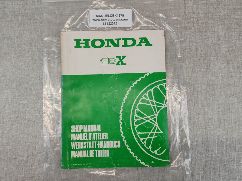 Manuel supplémentaire d'atelier CBX Edition 1979 HONDA 6642201Z