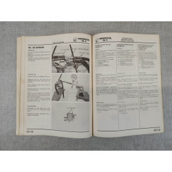 Manuel A supplémentaire d'atelier INCOMPLET CBX Edition 1979 HONDA