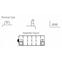 Batterie YUASA conventionnelle sans pack acide - YB3L-A 1080835