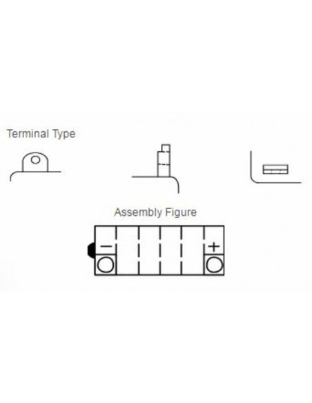 Batterie YUASA conventionnelle sans pack acide - YB3L-A 1080835