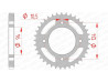 Couronne AFAM 37 dents 530 Honda CB 500 550 Four