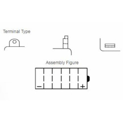 Batterie YUASA conventionnelle sans pack acide - YB3L-B 1080836
