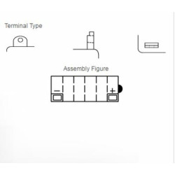 batterie YUASA conventionnelle sans pack acide - 12N5-3B  1080790