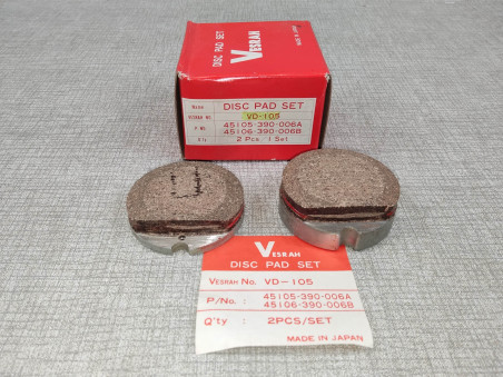 Plaquettes VESRAH VD-105 Honda CB400 CB500 CB750 CB250 CB360