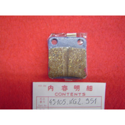 Plaquette frein avant Honda MB50 - Réf 45105KG2951