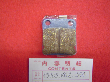 Plaquette frein avant Honda MB50 - Réf 45105KG2951