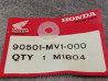 Rondelle nylon 5.8 mm HONDA 90501-MV1-000