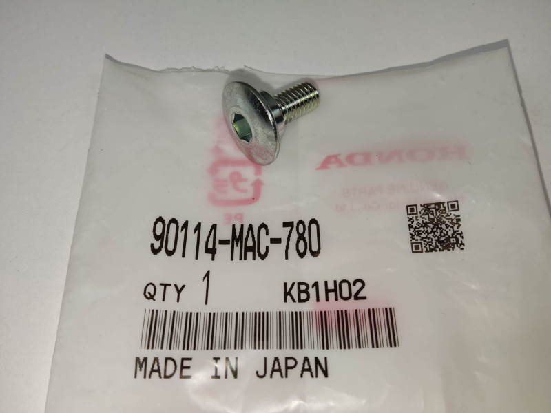 Vis épaulée M6 tête large CHc Honda 90114-MAC-780