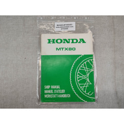 Additif Manuel Atelier Honda MTX80 1982 – Réf. 6718300Z