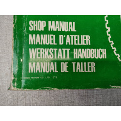 Manuel Atelier Honda XL500S XLS500 - Réf. 66435000