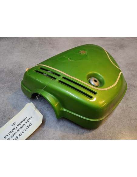 Cache latéral coté droit vert OCCASION CB350 K4 HONDA 17331-317-670OCC