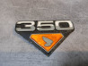 Logo cache latéral droit occasion Honda CB350 K4 – Réf. 87125-344-671