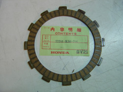 un disque garni d'embrayage CR125 R 1987-2007 neuf origine Honda 22201-KS6-700