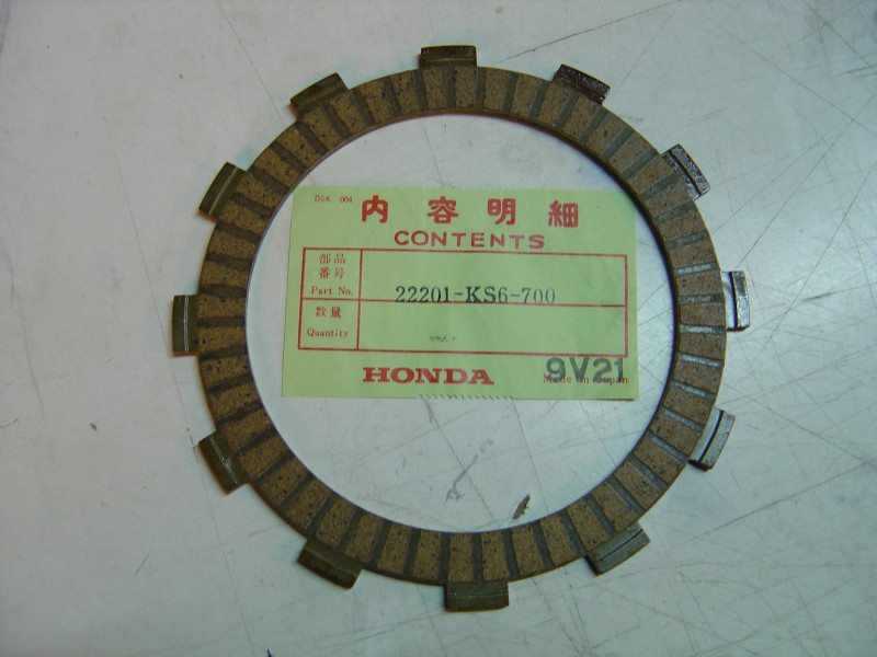 Disque garni embrayage neuf Honda CR125R 22201-KS6-700