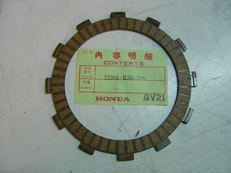 Disque garni embrayage neuf Honda CR125R 22201-KS6-700