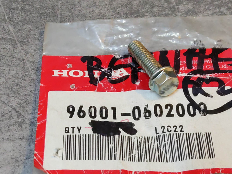 Boulon de bride 6x20 mm HONDA 96001-0602000