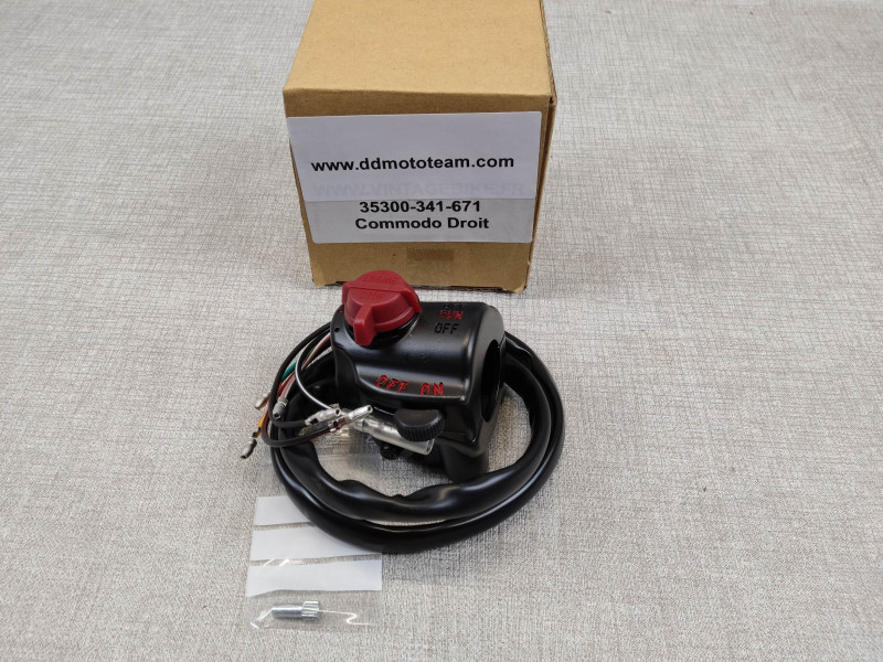 Commodo droit Honda CB 550/750 K3-K6 - Réf. 35300-341-671P
