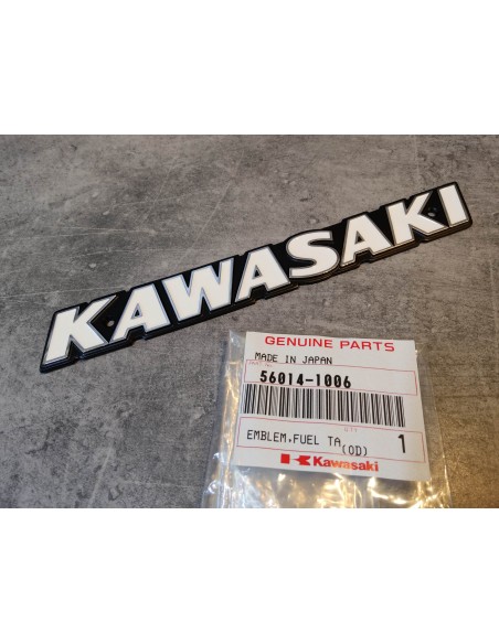 Logo reservoir KAWASAKI ORIGINE Z1 Z1A Z1B Z900A4 Z50 Z1000 560141-006 NOS