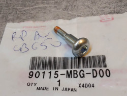 Vis plaque repose pied filetage rouge HONDA 90115-MBG-D00