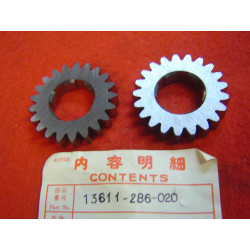 Jeu pignons 21dts transmission primaire Honda CB350 CL350
