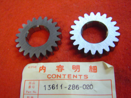 Jeu pignons 21dts transmission primaire Honda CB350 CL350
