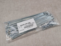 Jeu de rayons complet en acier zingué avec écrous HONDA 06440-300-000