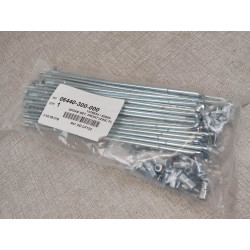 Jeu de rayons complet en acier zingué avec écrous HONDA 06440-300-000