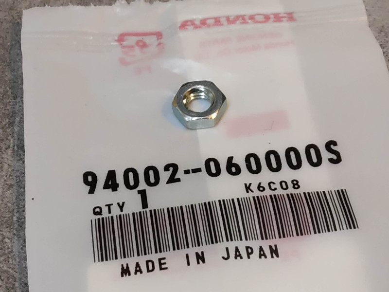 Ecrou 6 mm HONDA 94002-060000S