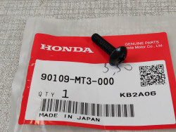 Vis M5x20 tète bombée noire empreinte cruciforme honda 90109-MT3-000