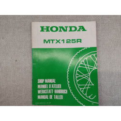 Manuel Atelier Honda MTX125 R 1988 – Réf. 67KS3000