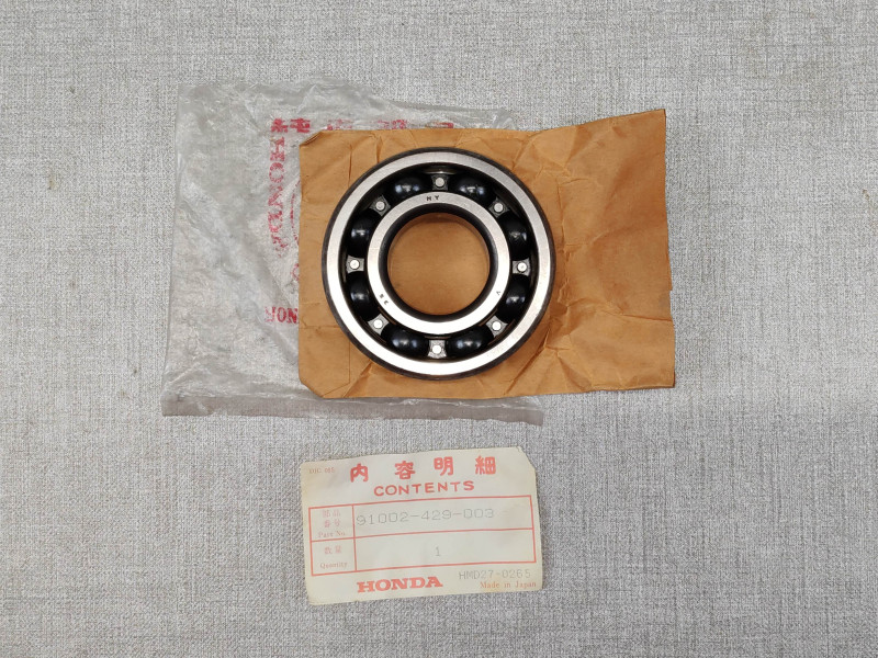 Roulement radial HONDA 91002-429-003 idem 91002-KC4-004 XLS500 XL500R