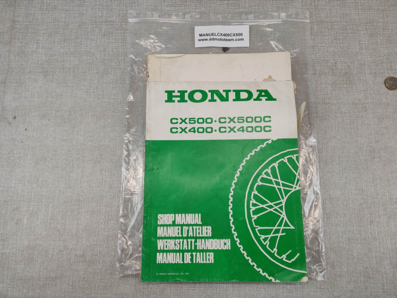 Manuel Atelier Honda CX400 CX500 Occasion Multilingue 6641500