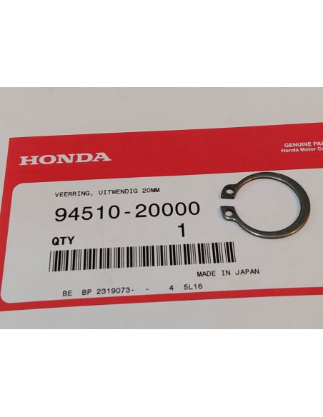 Circlip extérieur D20 mm HONDA 94510-20000