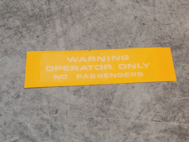 Sticker Sécurité NH-0 Honda 87510-147-670ZB