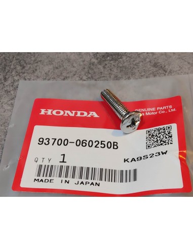 Vis fraisée bombée M6x25 empreinte cruciforme HONDA 93700-060250B