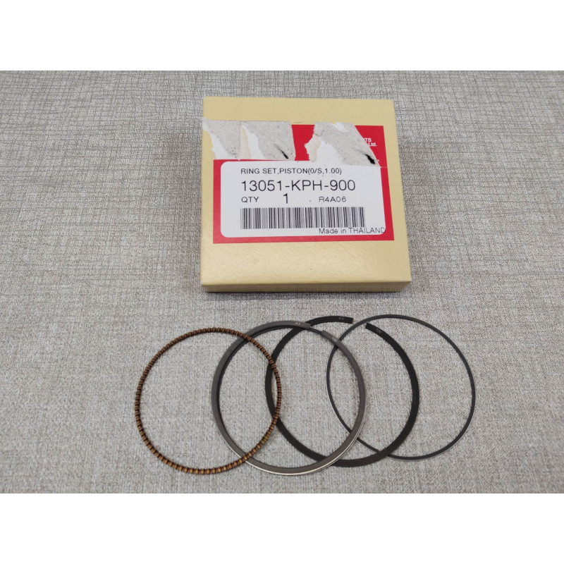 jeu de segments cote +1mm ANF 125 INNOVA neuf origine HONDA 13051-KPH-900