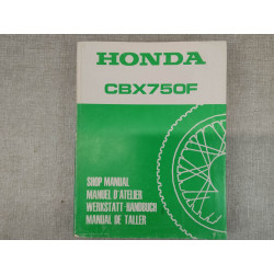Manuel d'atelier origine HONDA CBX750F 1984 66-MJ0-00 66MJ000