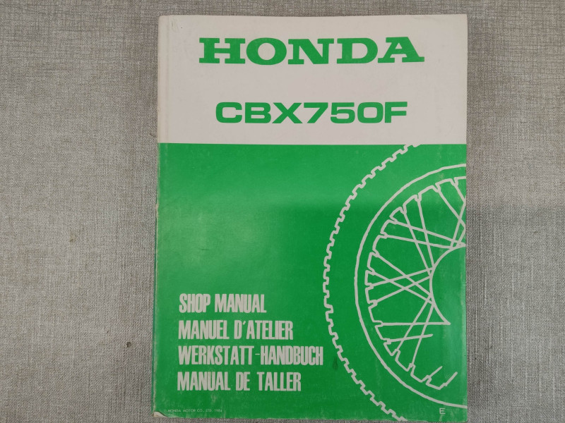 Manuel d'atelier origine HONDA CBX750F 1984 66-MJ0-00 66MJ000