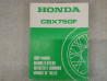 Manuel d'atelier origine HONDA CBX750F 1984 66-MJ0-00 66MJ000