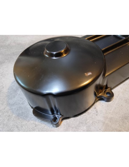 Carter gauche noir NOS (petits sauts peinture) SA50 HONDA 11340-GN2-830NOS