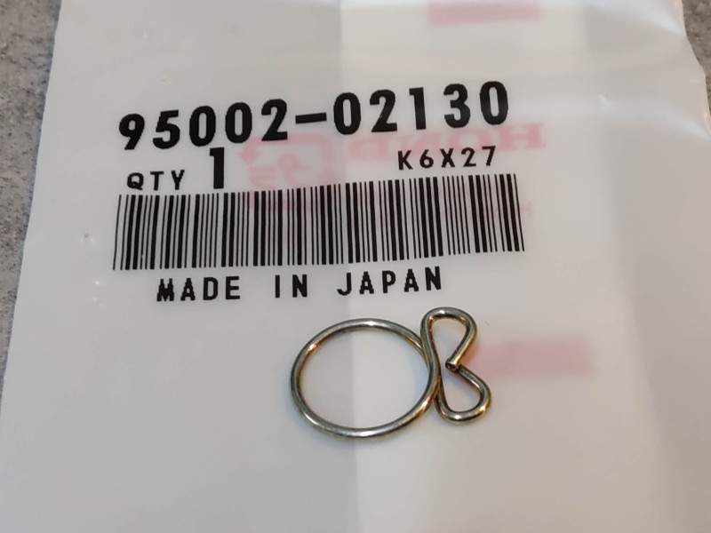 Clip durite 12.5 mm CBR600 ST1100 VT600... HONDA 95002-02130